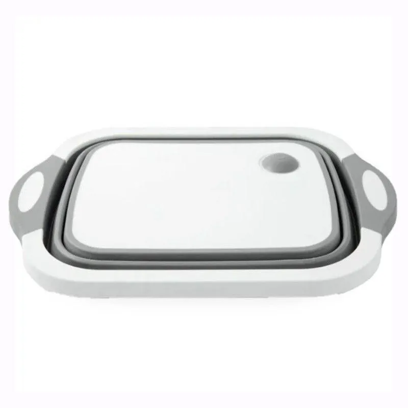 Tocator multifunctional, pliabil, cu dop, 40 x 30 x 3 cm