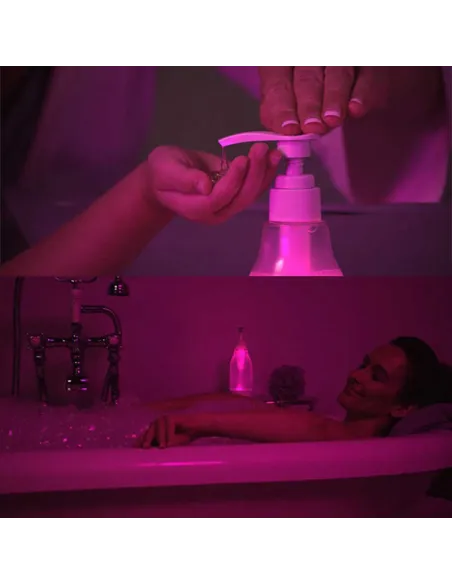 Dozator de sapun cu lumina LED, 400 ml, senor de miscare