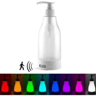 Dozator de sapun cu lumina LED, 400 ml, senor de 2
