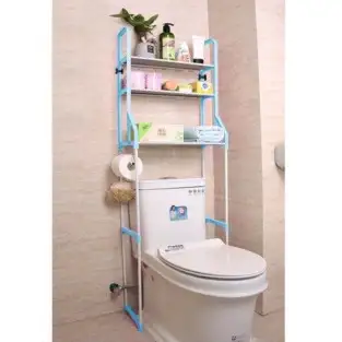 Raft depozitare peste toaleta, 3 polite, etajera baie red-mag.ro 2