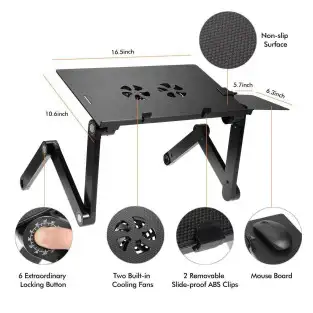 Masuta multifunctionala laptop, 2 coolere si 2 suporturi 2