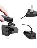 Casca handsfree cu microfon, Car Kit cu dock de incarcare auto