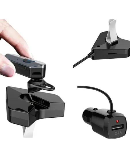 Casca handsfree cu microfon, Car Kit cu dock de incarcare auto