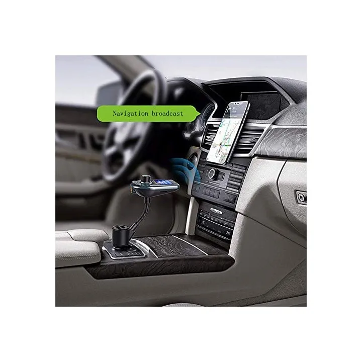 Car Kit Bluetooth D5 MP3 Player, Radio, Audio, Fast USB Charger