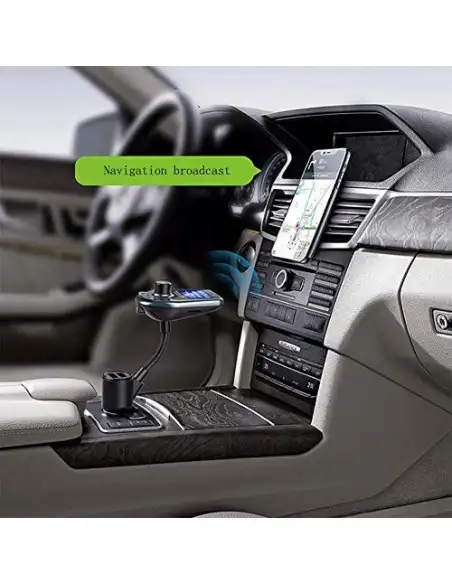 Car Kit Bluetooth D5 MP3 Player, Radio, Audio, Fast USB Charger