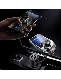 Car Kit Bluetooth D5 MP3 Player, Radio, Audio, Fast USB Charger 2