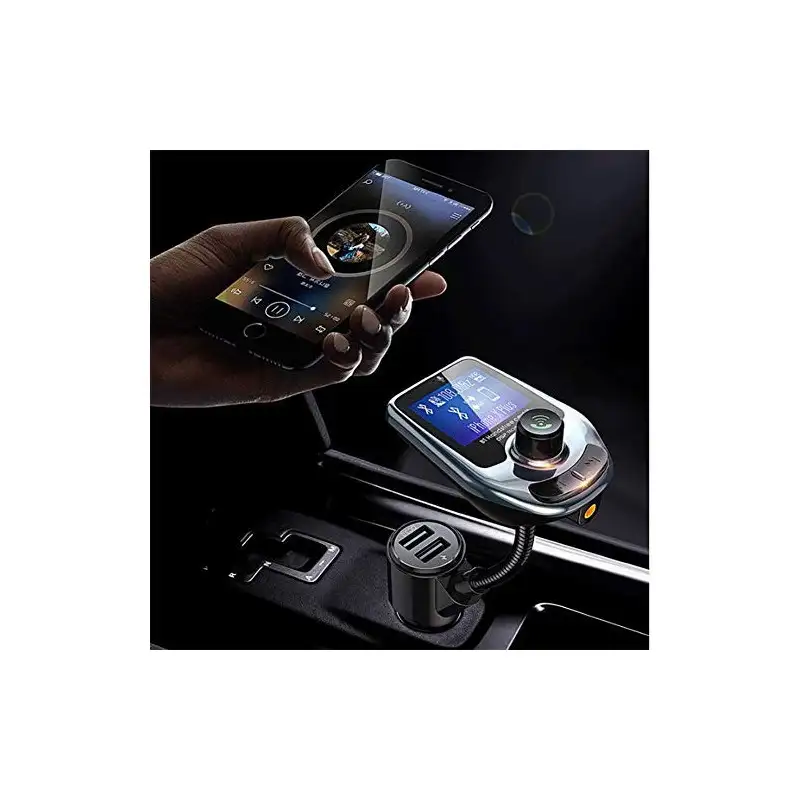Car Kit Bluetooth D5 MP3 Player, Radio, Audio, Fast USB Charger
