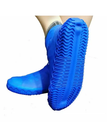 Huse din silicon pentru protectie incaltaminte, albastru