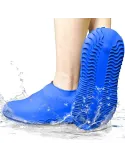 Huse din silicon pentru protectie incaltaminte, albastru