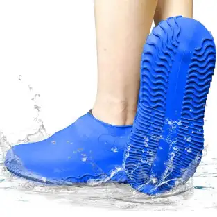 Huse din silicon pentru protectie incaltaminte, albastru