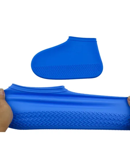 Huse din silicon pentru protectie incaltaminte, albastru