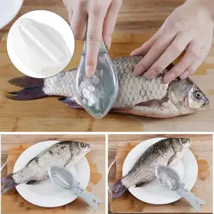 Set 2 x Dispozitiv pentru curatat solzii de peste red-mag.ro