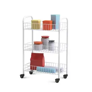 Etajera alba cu 3 rafturi, 32 x 20 x 43 cm red-mag.ro