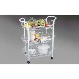 Etajera alba cu 3 rafturi, 32 x 20 x 43 cm red-mag.ro 2