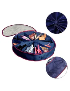 Organizator rotund cu 12 compartimente pentru pantofi sau