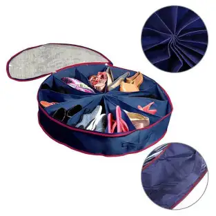 Organizator rotund cu 12 compartimente pentru pantofi sau