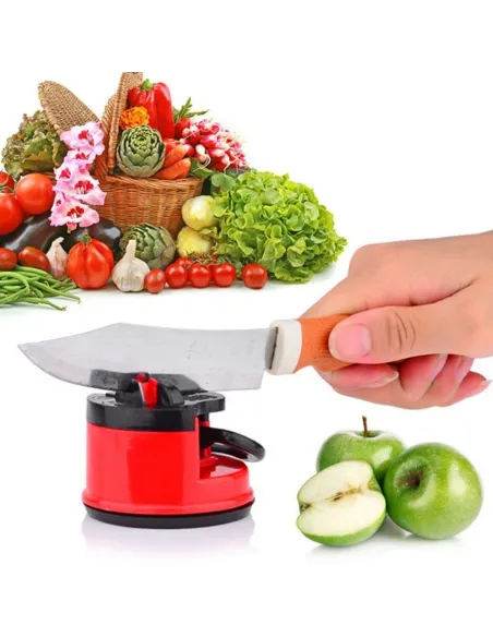 Set 2 x ascutitor cutite, ventuza de prindere, Knife Sharpener