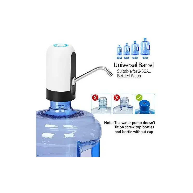 Pompa electrica cu incarcare USB pentru bidoane apa red-mag.ro