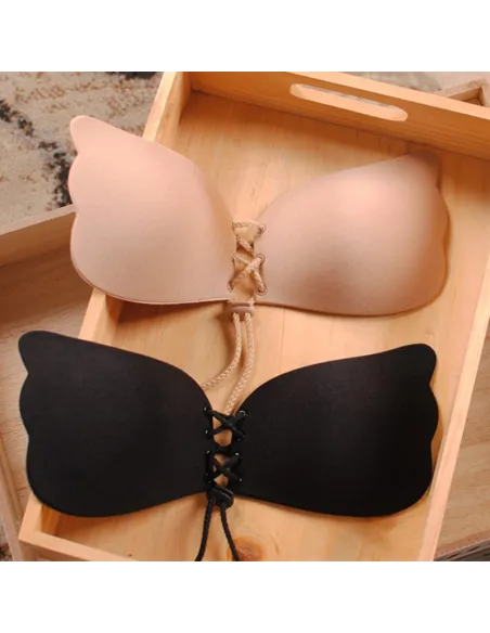 Set 2 sutiene Push-Up cu snur LalaBra red-mag.ro