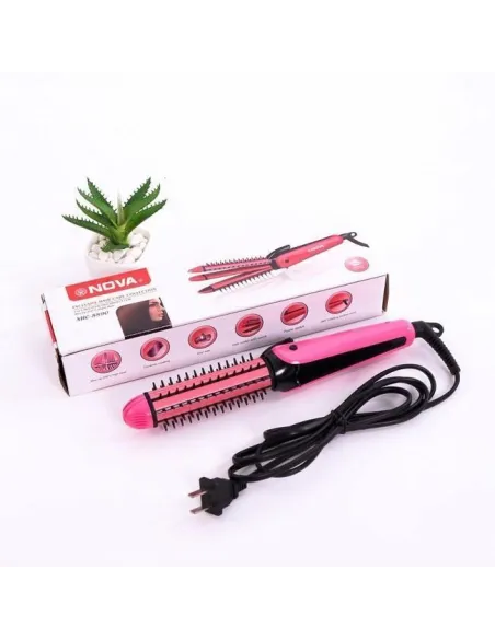 Nova 3 in 1: Placa de par / Ondulator / Perie red-mag.ro