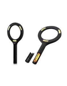 Lupa cu iluminare si zoom 3 LED COB, 3W, MG-3W250, Negru