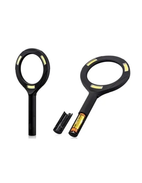 Lupa cu iluminare si zoom 3 LED COB, 3W, MG-3W250, Negru