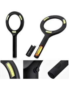 Lupa cu iluminare si zoom 3 LED COB, 3W, MG-3W250, Negru 2