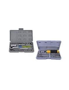 Set Trusa Chei 40 Piese Si Trusa Surubelnita 41 Piese red-mag.ro