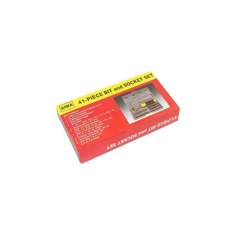 Trusa de scule 41 in 1 - varfuri si tubulare cu surubelnita