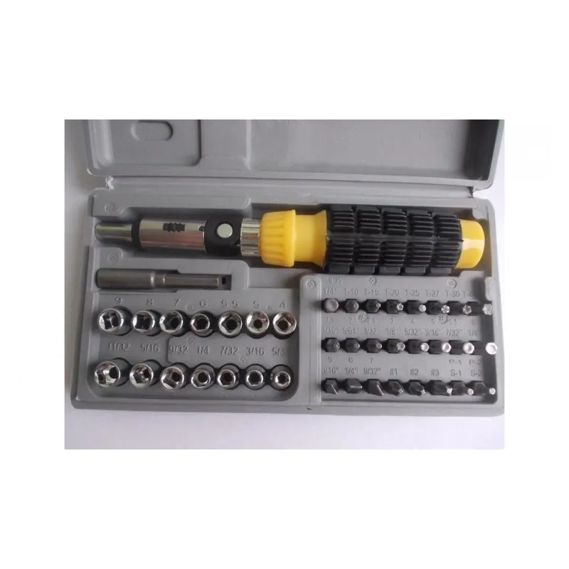 Trusa de scule 41 in 1 - varfuri si tubulare cu surubelnita