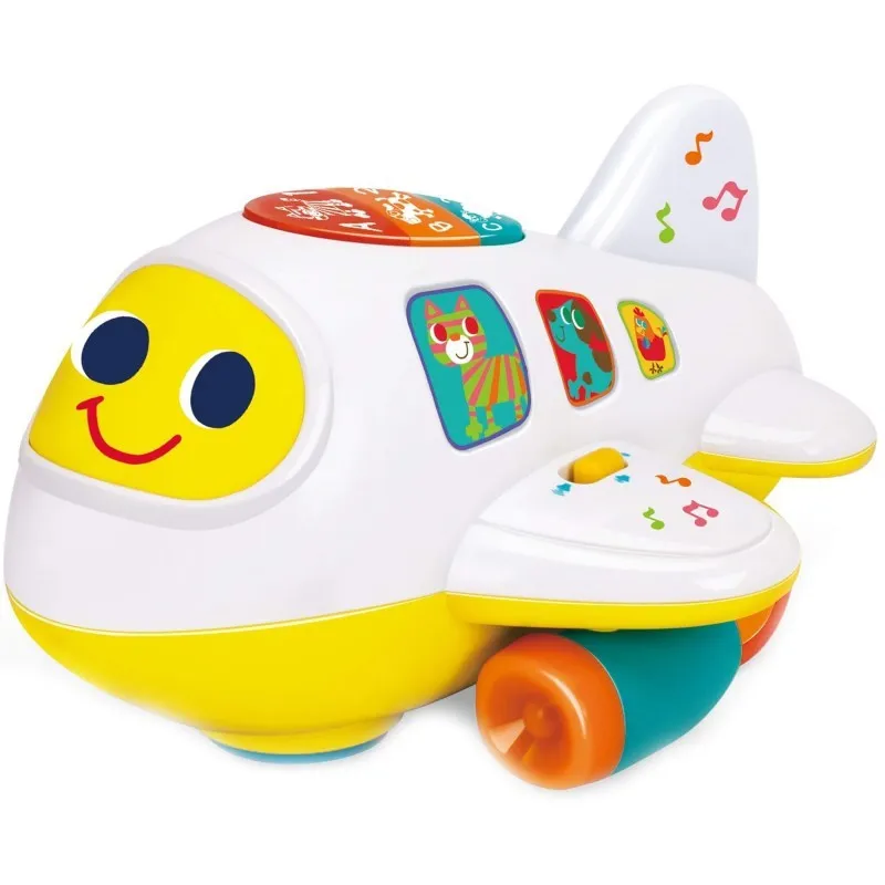 Avionul interactiv cu lumini si sunete red-mag.ro
