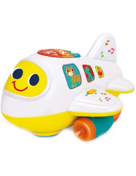 Avionul interactiv cu lumini si sunete red-mag.ro