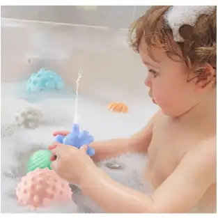 Set 6 bile tactile pentru bebelusi multicolore red-mag.ro