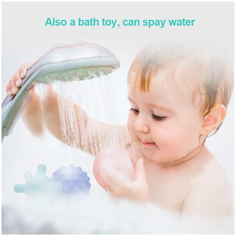 Set 6 bile tactile pentru bebelusi multicolore red-mag.ro