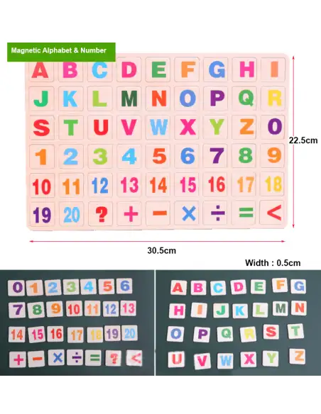 Tabla educativa multifunctionala cu accesorii red-mag.ro