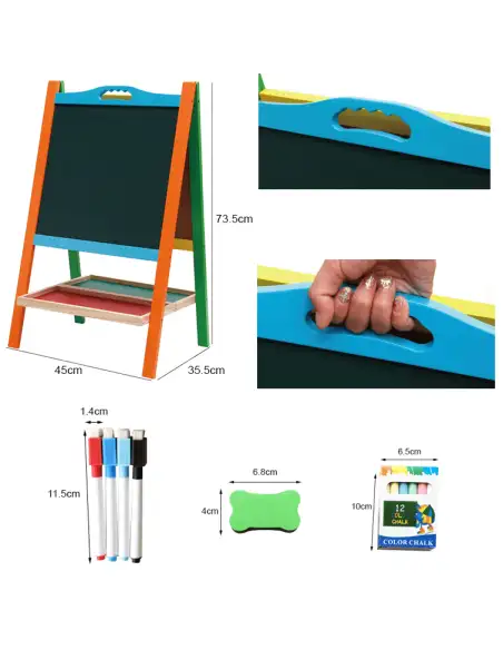 Tabla educativa multifunctionala cu accesorii red-mag.ro