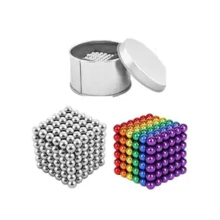 Set Bile Magnetice Neocube, Multicolore + Argintii, 5 mm, 432