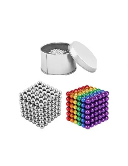 Set Bile Magnetice Neocube, Multicolore + Argintii, 5 mm, 432