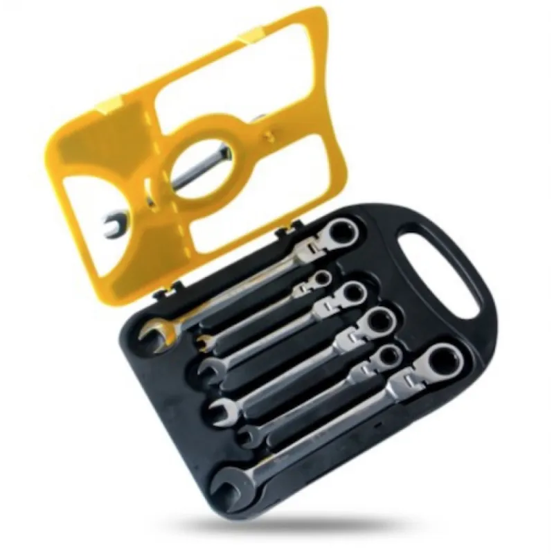 Set 7 chei cu clichet combinate Crom-Vanadiu red-mag.ro