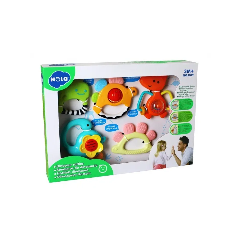 Set 5 Zornaitoari Dinozauri Multicolori red-mag.ro