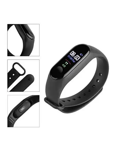 Bratara fitness smartband M3 plus, Bluetooth, OLED, IP67, ritm