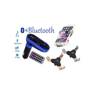 Modulator bluetooth + Suport auto universal red-mag.ro
