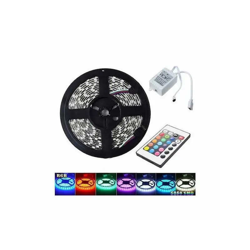 Banda LED RGB, 5 metri cu telecomanda red-mag.ro