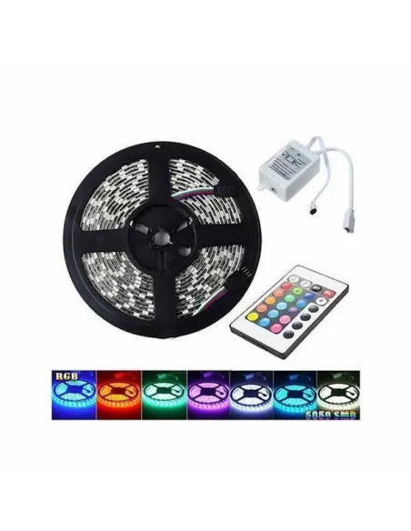 Banda LED RGB, 5 metri cu telecomanda red-mag.ro