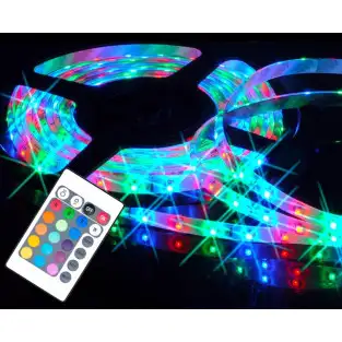 Banda LED RGB, 5 metri cu telecomanda red-mag.ro