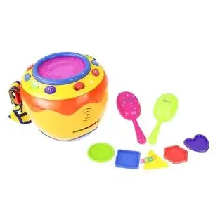 Tobă Interactivă cu Sunete, Lumini si Maracas red-mag.ro