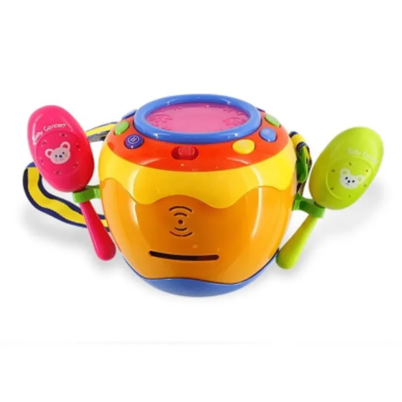 Tobă Interactivă cu Sunete, Lumini si Maracas red-mag.ro
