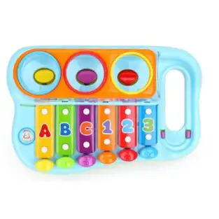Jucarie muzicala colorata cu xilofon si ciocanel educativ 2