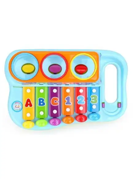 Jucarie muzicala colorata cu xilofon si ciocanel educativ