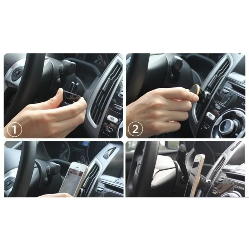 Suport agnetic auto pentru telefon 360, argiuntiu red-mag.ro